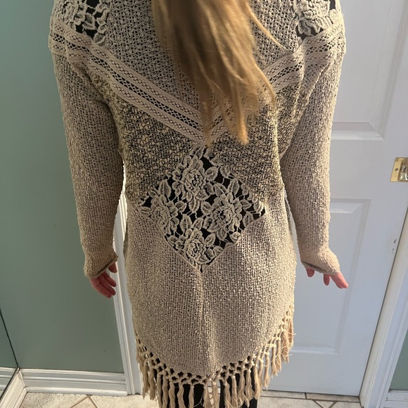 MissMe Buckle tan cardigan - Picture 2 of 2